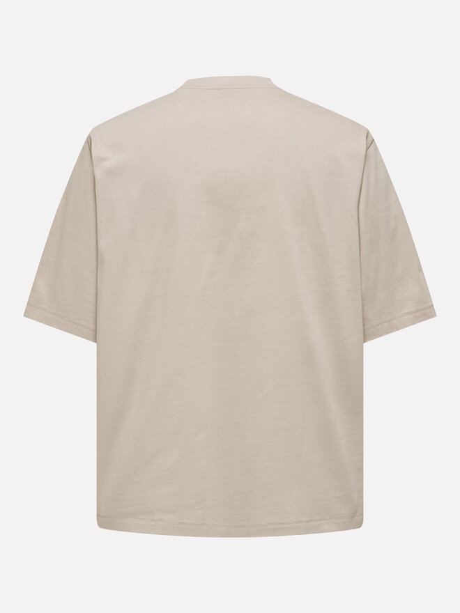 Only & Sons Only & Sons Marškinėliai Millenium 22027787 Smėlio Oversize