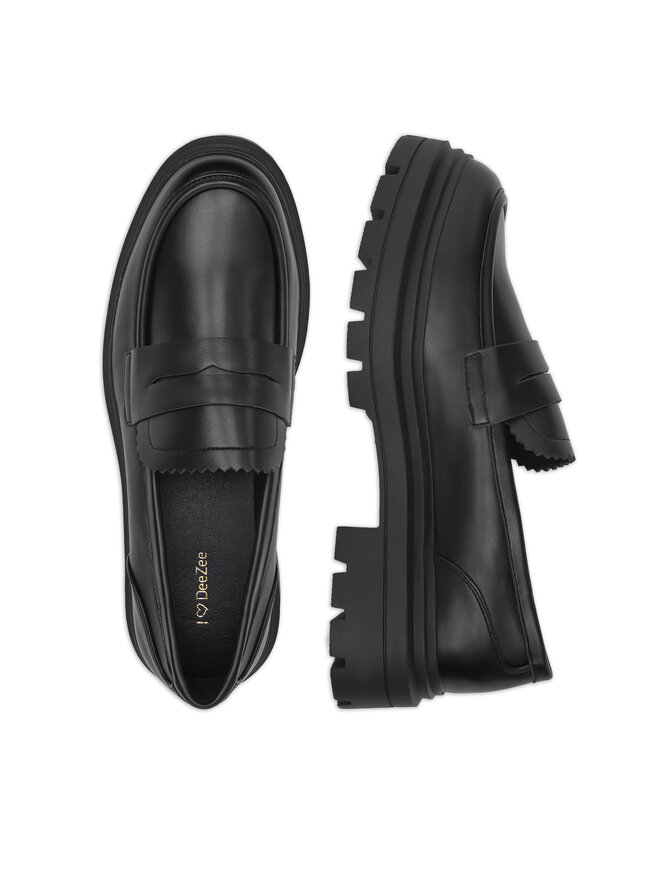 DeeZee Loafersy DeeZee 58682-8 Czarny