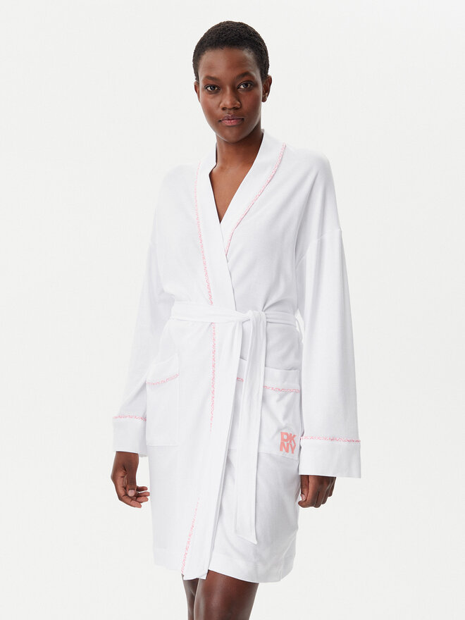 DKNY DKNY Bademantel YI10046 Weiß