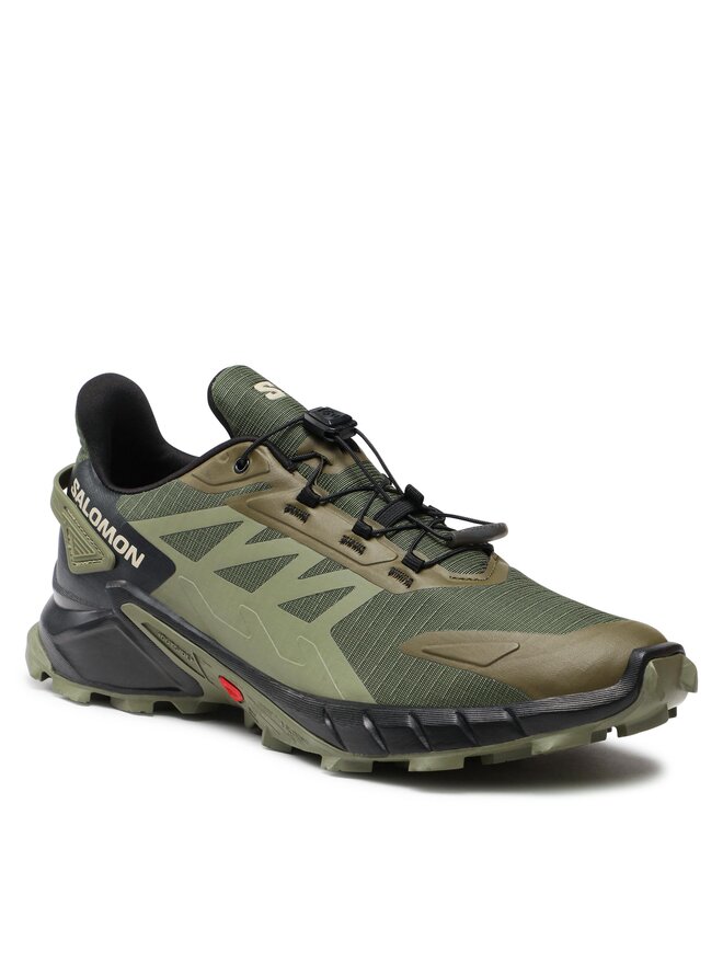 Salomon Pantofi pentru alergare Salomon Supercross 4 L47205100 Kaki