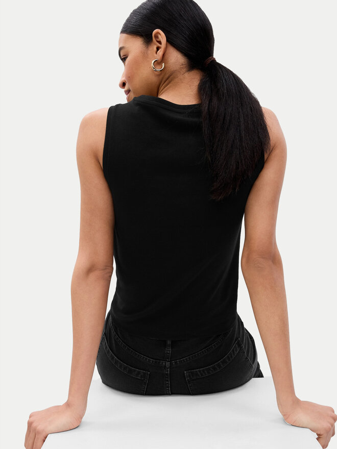Gap Gap Топ 540735-01 Чорний Slim Fit