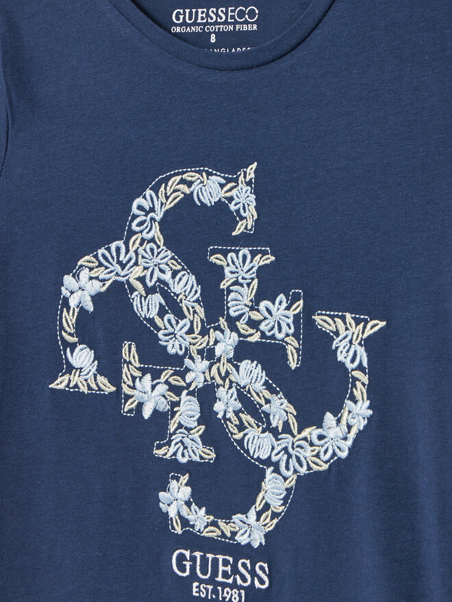 Guess Guess Marškinėliai J5GI02 K6YW4 Tamsiai mėlyna Regular Fit