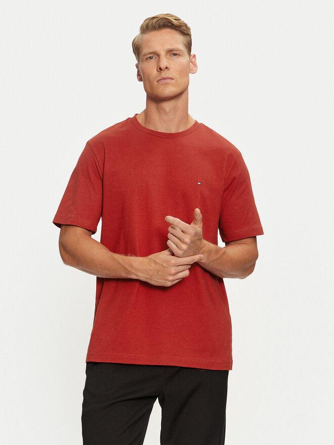 Tommy Hilfiger Tommy Hilfiger Camiseta Essential MW0MW37267 Rojo Regular Fit
