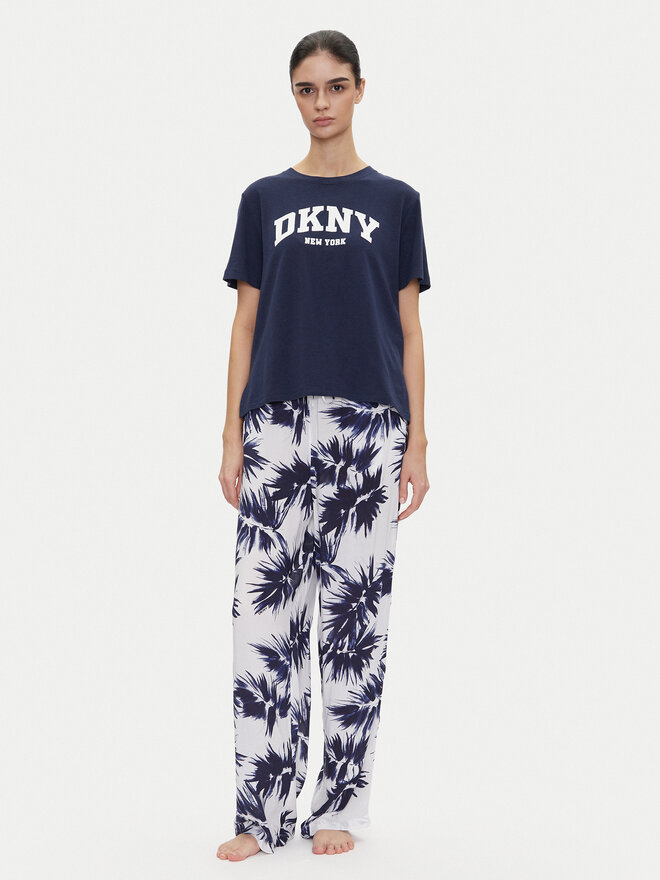 DKNY DKNY Pyjama YI70052 Dunkelblau Regular Fit