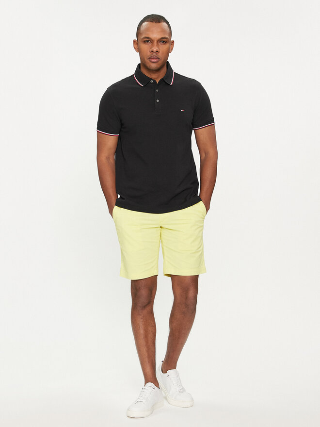 Tommy Hilfiger Tommy Hilfiger Polo 1985 MW0MW30750 Μαύρο Slim Fit