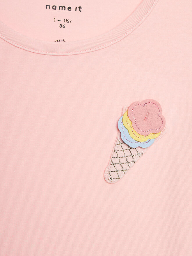 NAME IT NAME IT T-Shirt Fedora 13228633 Rosa Regular Fit