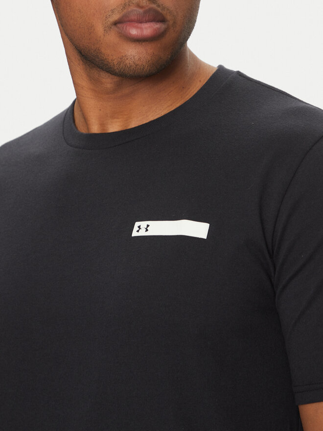 Under Armour Under Armour Majica Strip Logo 1390203 Črna Relaxed Fit