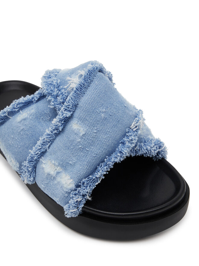 Inuikii Шльопанці Inuikii Soft Crossed Jeans 70104-142 Блакитний