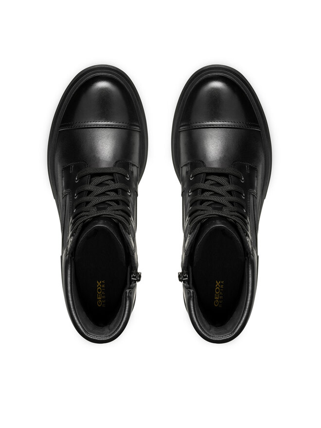 Geox Polokozačky Geox D Spherica Ec15 D46WWB 043BC C9999 Černá
