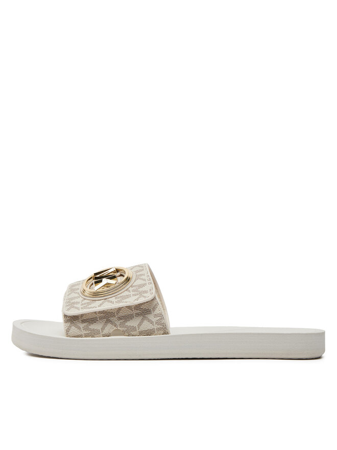 MICHAEL Michael Kors Шльопанці MICHAEL Michael Kors Mk Charm Slide 40R4MKFA1B Écru