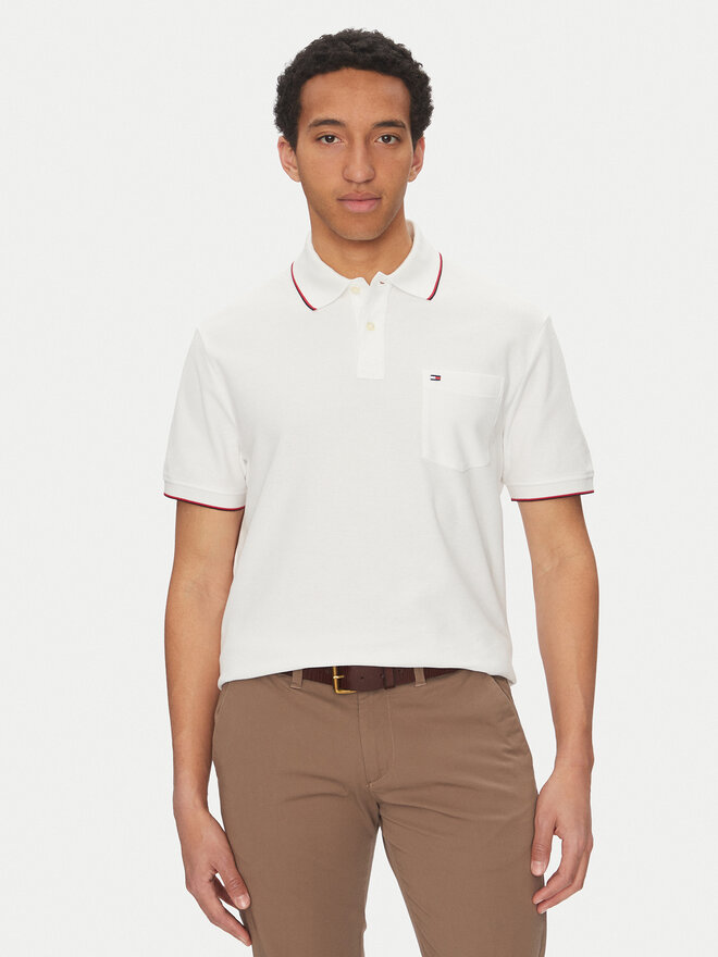 Tommy Hilfiger Tommy Hilfiger Poloshirt MW0MW38457 Weiß Classic Fit