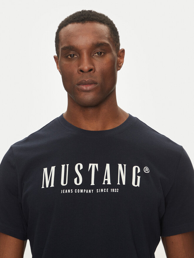 Mustang Mustang Póló Austin 1016264 Sötétkék Regular Fit