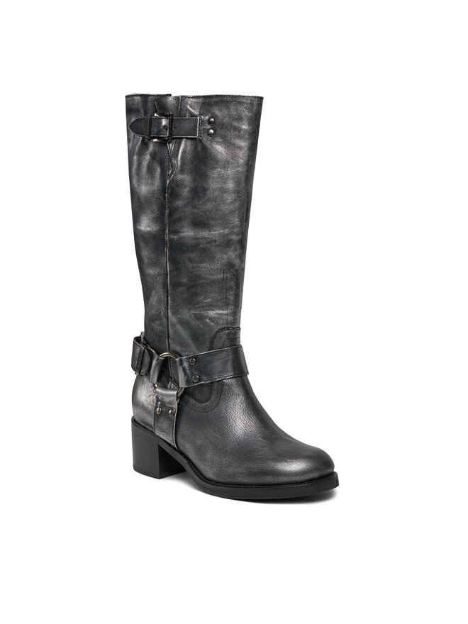 Bronx Μπότες Bronx High boots 14291-M Μαύρο