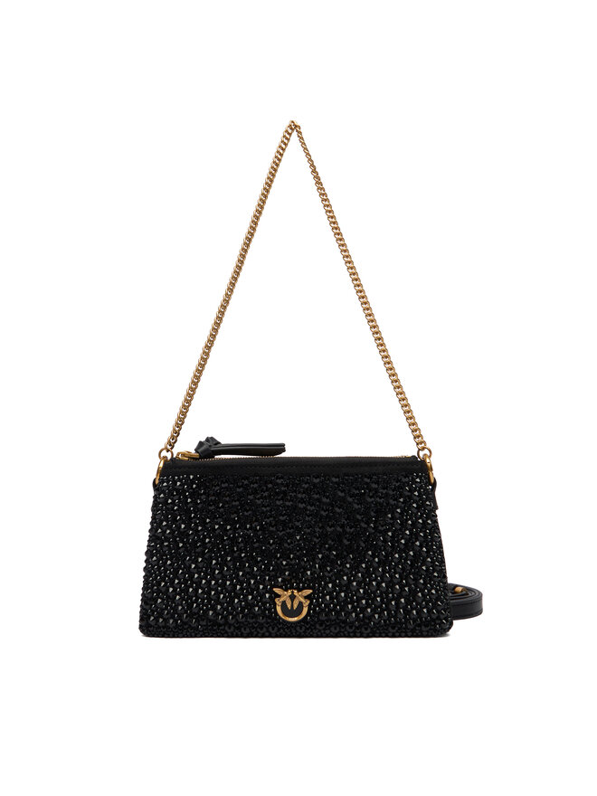 PINKO Táska PINKO Double Mini Pelle Ai 25-26 PLTT 105359 A2WF Fekete