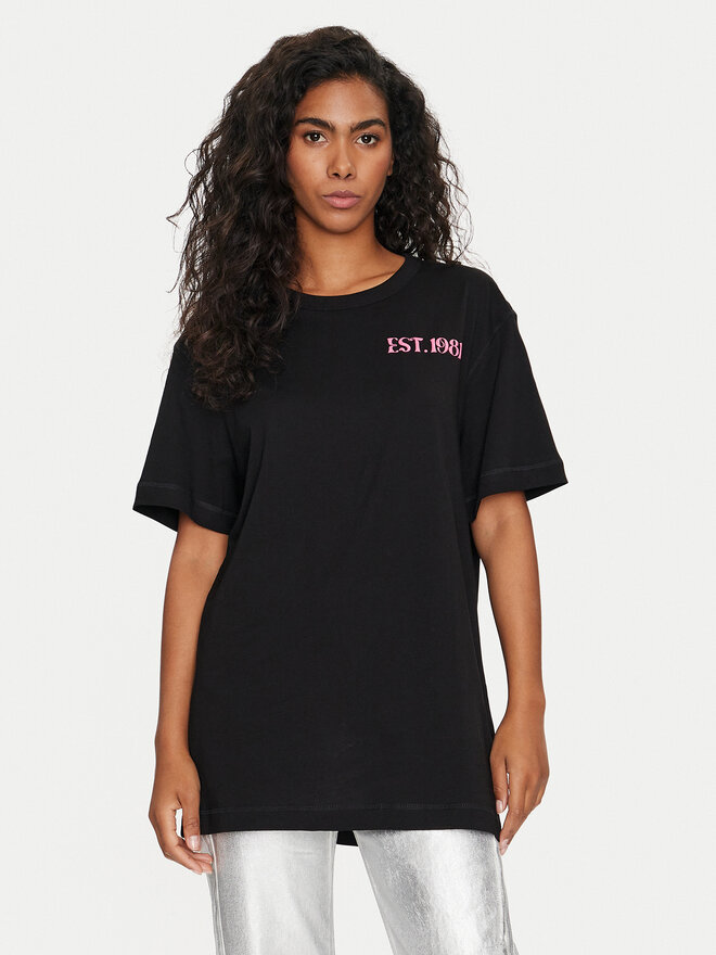 Guess Guess T-Shirt W4GI19 JA914 Μαύρο Regular Fit