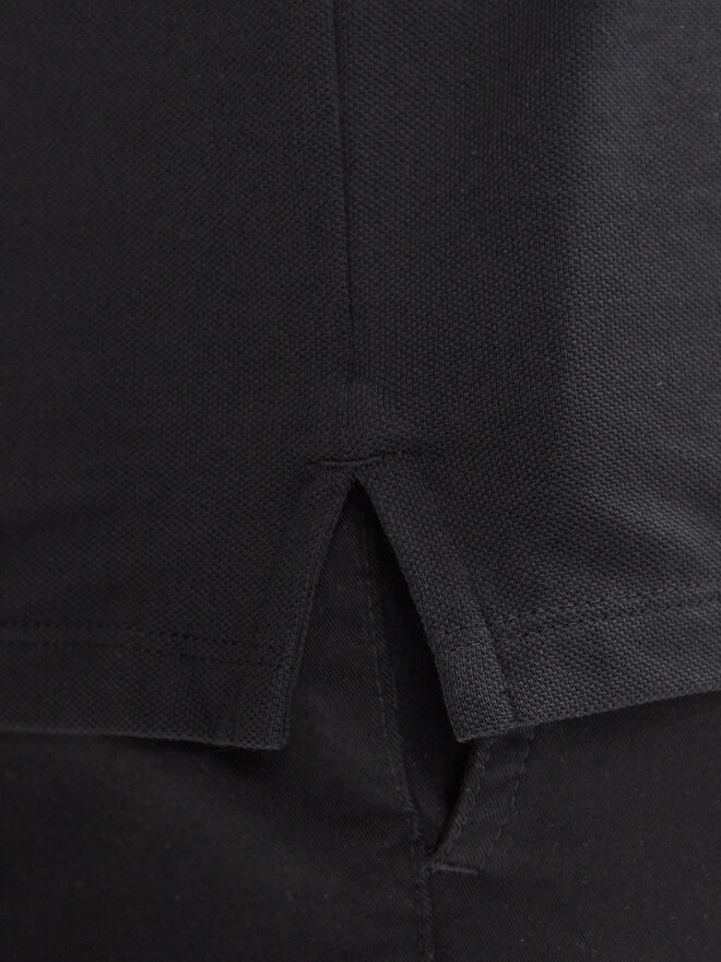 HUGO Hugo Polo Dereso222 50466202 Μαύρο Slim Fit