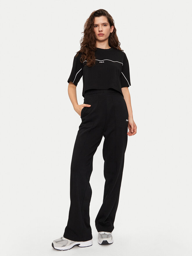 Fila Fila Marškinėliai Loobu FAW0908 Juoda Regular Fit