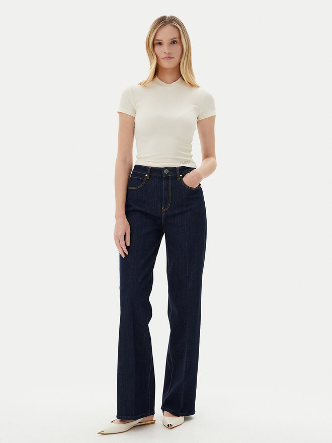 Guess Guess Marškinėliai O5GP04 KCDA2 Écru Slim Fit