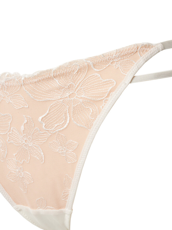 Hunkemöller Hunkemöller Στρίνγκ Lauren 300904 Εκρού