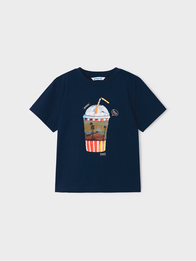 Mayoral Mayoral T-Shirt 3014 Dunkelblau Regular Fit