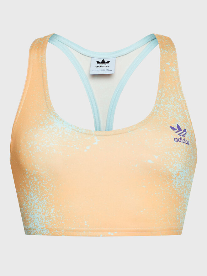 adidas adidas Felső Allover Print HL6596 Bézs Slim Fit
