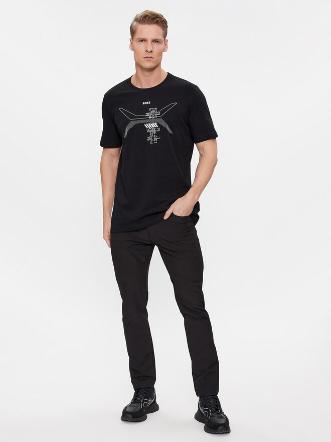 BOSS BOSS Camiseta 50506358 Negro Regular Fit