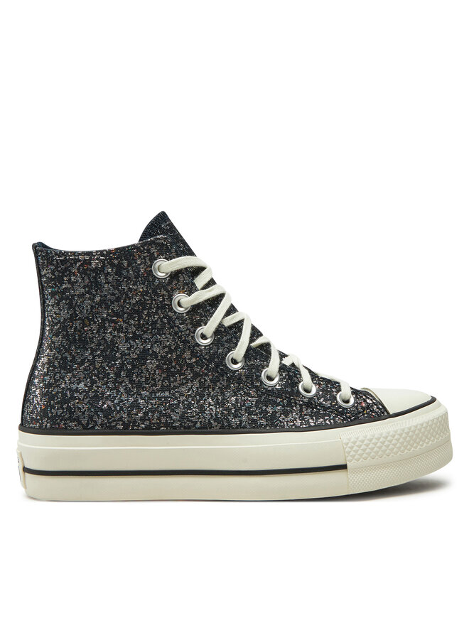 Converse Sneakers aus Stoff Converse Chuck Taylor All Star Lift Platform Glitter A09551C 401 Schwarz