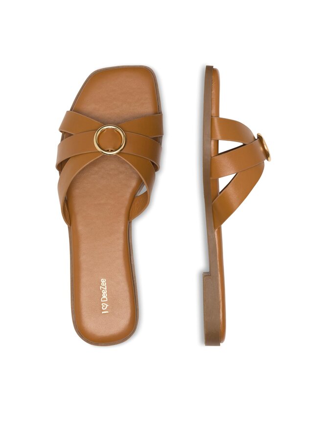 DeeZee Παντόφλες DeeZee KLE1004-109 Καφέ