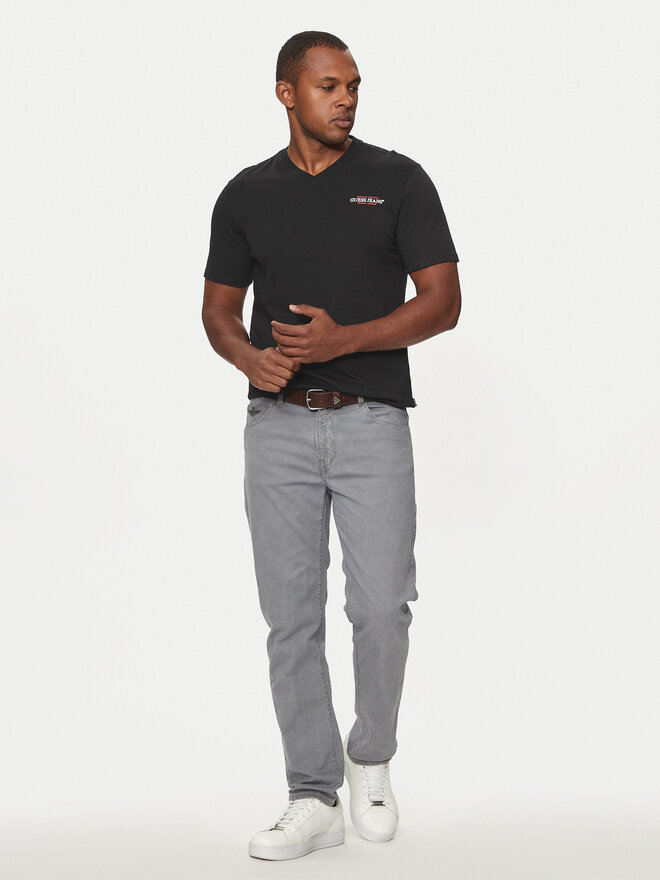 Guess Jeans Guess Jeans T-Shirt M4YI50 K8HM0 Μαύρο Slim Fit