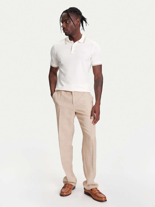 United Colors Of Benetton United Colors Of Benetton Pólóing 3F9HU302E Bézs Regular Fit