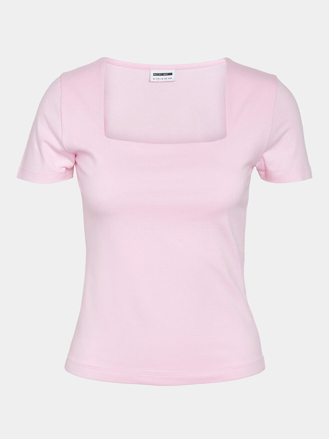Noisy May Noisy May Póló Mik 27029540 Rózsaszín Slim Fit