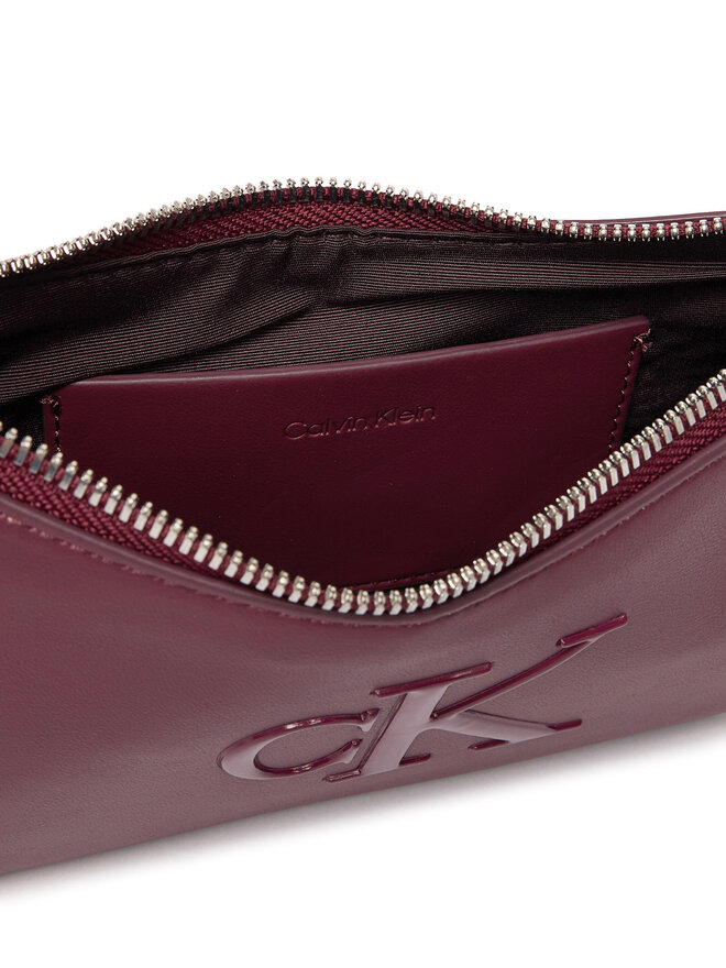 Calvin Klein Handtasche Calvin Klein Bold Ck Mini Bag LV04F1125G Dunkelrot