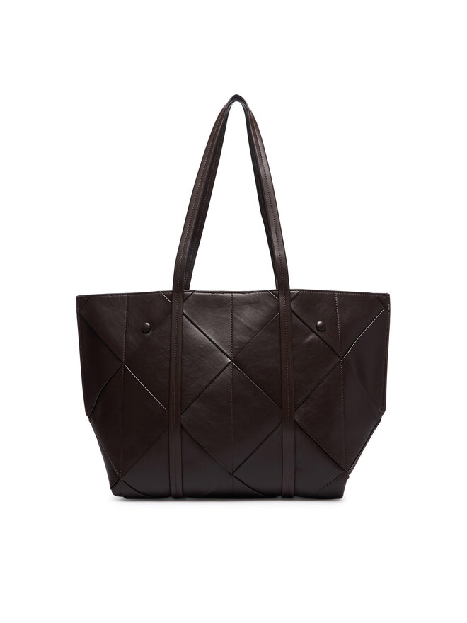 Calvin Klein Handtasche Calvin Klein Woven Medium Carryall LV04F3548G Braun