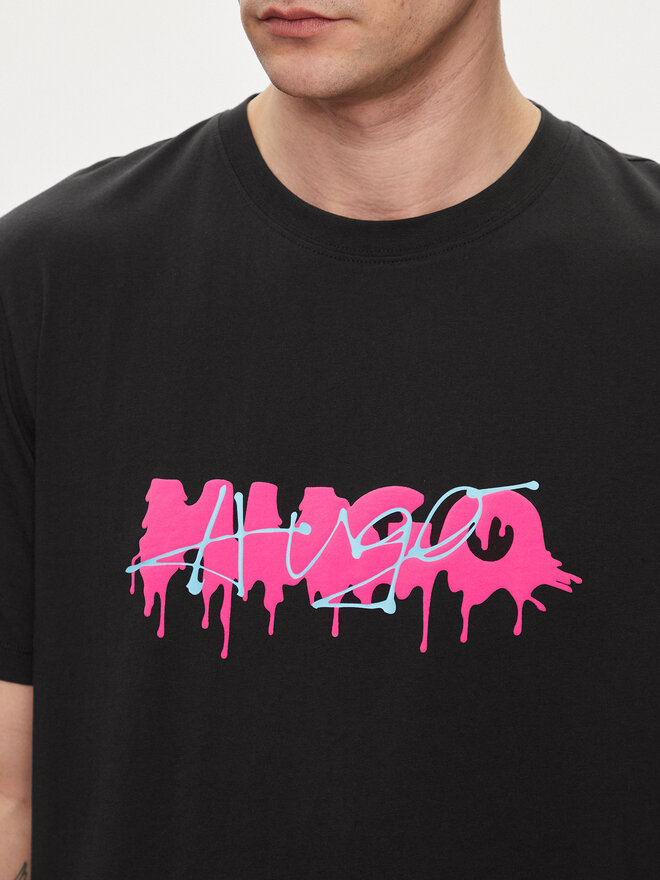 HUGO HUGO Camiseta Decation 50515282 Negro Regular Fit