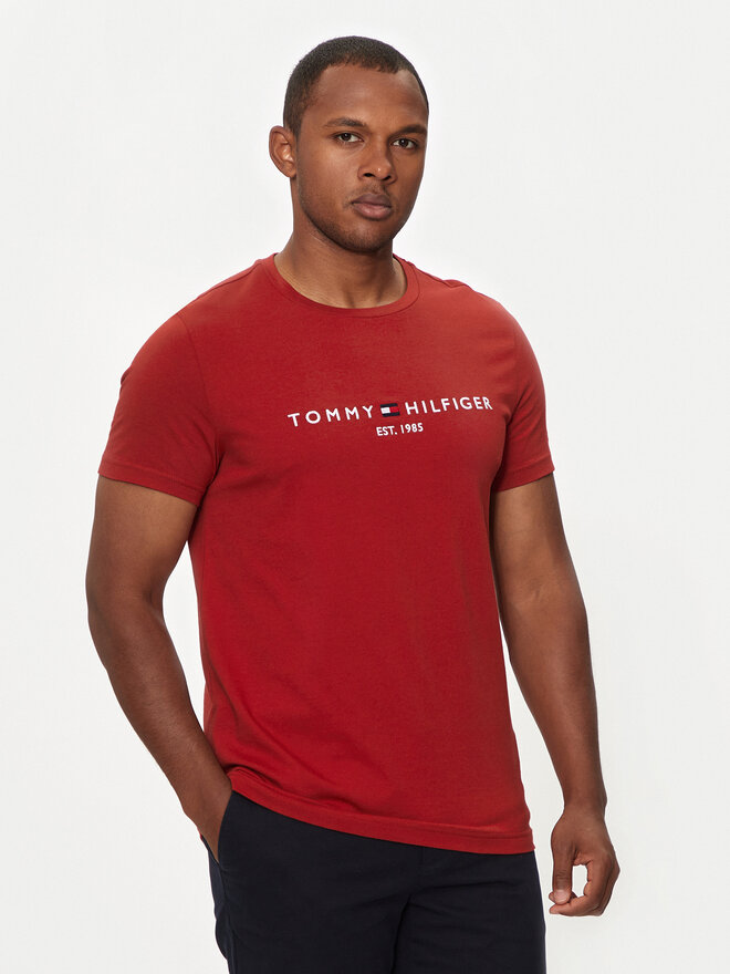 Tommy Hilfiger Tommy Hilfiger Marškinėliai Logo MW0MW11797 Raudona Regular Fit
