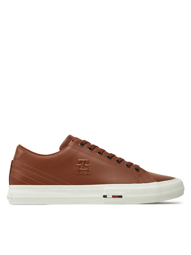 Tommy Hilfiger Sneakers Tommy Hilfiger Hi Vulc Street Patch Lth Luxe FM0FM05203 Marrone