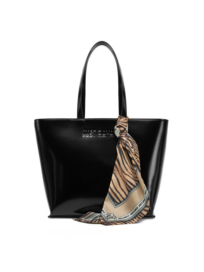 Just Cavalli Τσάντα Just Cavalli Chain Foulard 78RA4BH5 ZSB86 Μαύρο