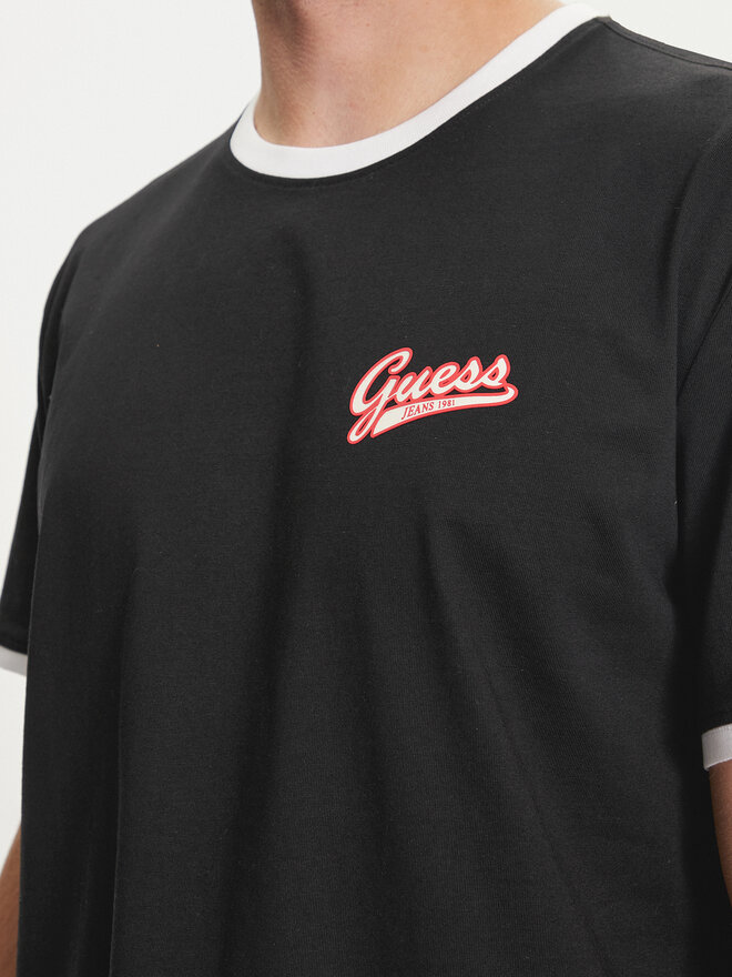 Guess Jeans Guess Jeans T-Shirt M4YI43 K8FQ4 Μαύρο Regular Fit