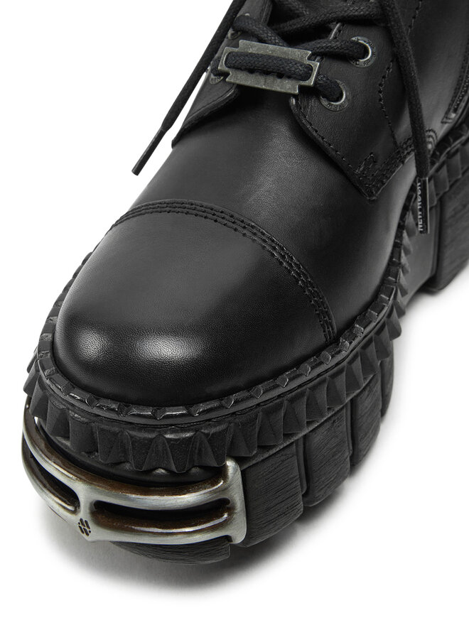 NEW ROCK Schnürstiefel NEW ROCK M-WALL083CCT-S9 Schwarz