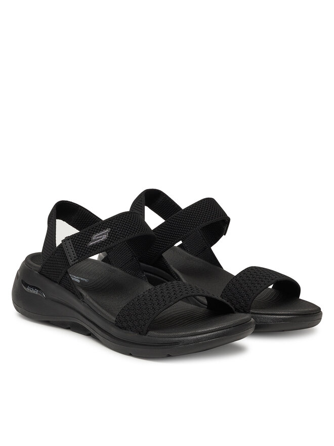 Skechers Sandały Skechers Go Walk Arch Fit Sandal-Polished 140264/BBK Czarny