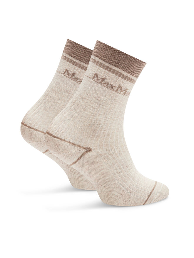 Max Mara Leisure Високі жіночі шкарпетки Max Mara Leisure Gabarra 2426556018 Бежевий