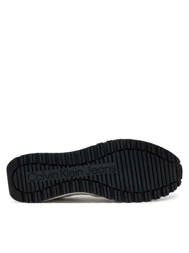 Calvin Klein Jeans Sneakersy Calvin Klein Jeans Toothy Runner Irregular Lines YM0YM00624 Bílá