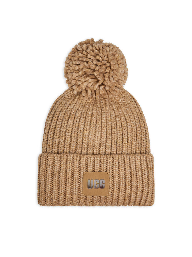 Ugg Mütze Ugg Chunky Rib Knit Beanie W Pom 20165 Beige