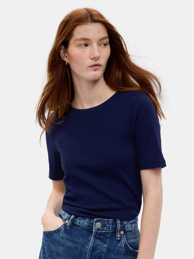 Gap Gap Póló 540635-02 Sötétkék Slim Fit