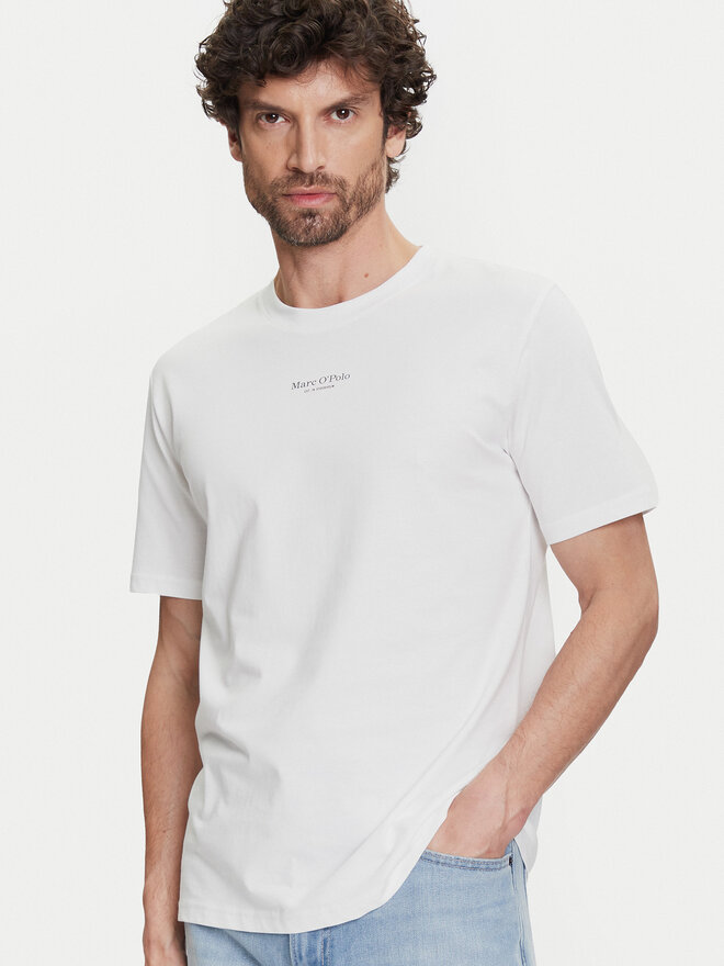 Marc O'Polo Marc O'Polo Marškinėliai B21 2012 51382 Balta Regular Fit