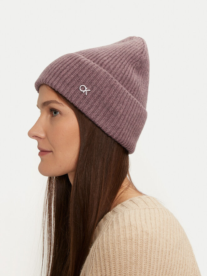 Calvin Klein Čiapka Calvin Klein Chunky K60K612873 Fialová