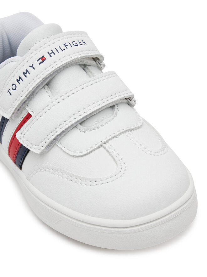Tommy Hilfiger Αθλητικά Tommy Hilfiger Stripes Low Cut Velcro Sneaker T1X9-33839-1355 M Λευκό