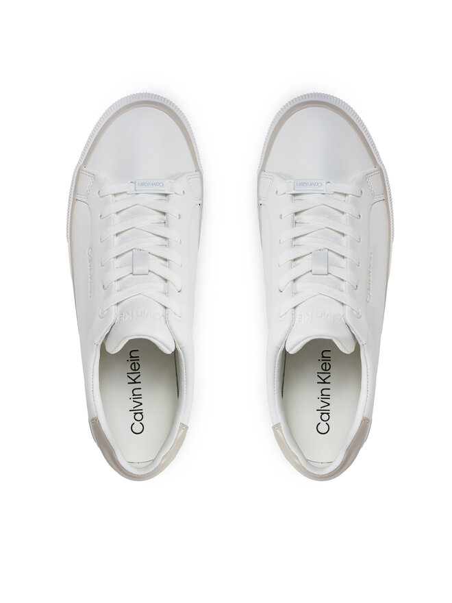 Calvin Klein Sneakers Calvin Klein Vulc Lace Up - Diamond Foxing HW0HW01865 Weiß
