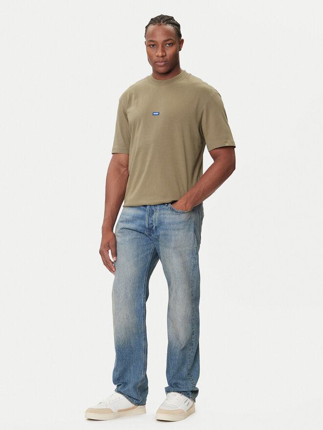 HUGO HUGO Camiseta Manche Courte Homme 50509991 Caqui Regular Fit