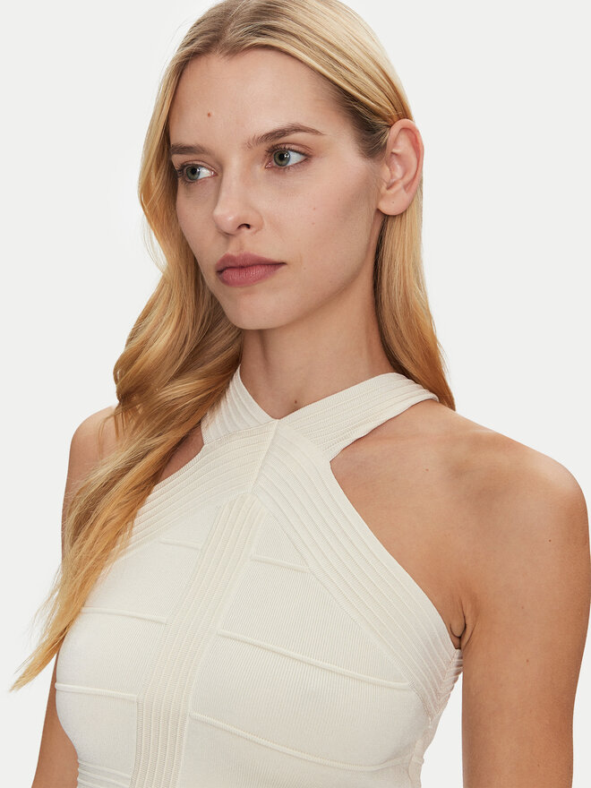 Guess Guess Τοπ W5GR32 Z2XY0 Λευκό Regular Fit